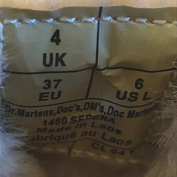 Dr. Martens 1460 8-Eye Serena Boot - Saddle Tan. Size 6 - Picture 11 of 15